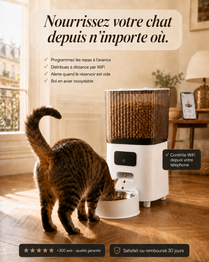 SumiCat Nutri — Distributeur à croquettes Intelligent pour Chat