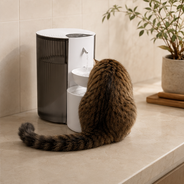 SumiCat Puroa — Fontaine à Eau Autonome pour Chat